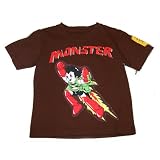 Monster Republic - Brown astroman tee (yellow trim around neckline)