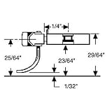 43 40 Series Magne-Matic Short Centerset Shank 1/4