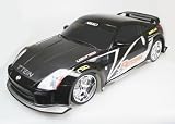 Nikko 1/10 scale 103521BC Nissan 350Z, Street Mayhem Tuner, Black 49 MHz