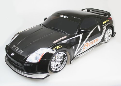 Nikko 1/10 scale 103521BC Nissan 350Z, Street Mayhem Tuner, Black 49 MHz