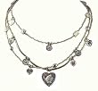 Necklace - N244 - Charma "Karma" - 3 Strands ~ Hearts