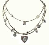 Necklace - N244 - Charma Karma - 3 Strands ~ Hearts