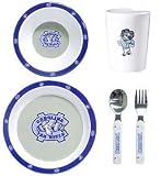 North Carolina Tar Heels 5 Piece Children's Dinner Set - COLLEGE ATHLETICS Sports Merchandise