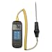 Dickson TC200 Handheld Temperature Indicator with Probe, Jumbo Display,  -300F to 1650F Temperature Range, 5" K-TC Immersion Probe, 5' Length Coiled Probe Cable