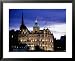 The Bank of Scotland Illuminated at Night, Edinburgh, United Kingdom, Scotland Lonely Planet Collection Framed Art Poster Print by Jonathan Smith, 31x25