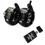 Two-way Fashionable Wrist-operated Auto Squelch Wristwatch Walkie Talkie Wrist Watch with Auto Channel Scan and LCD display w/AGPtek® USB All In One card reader