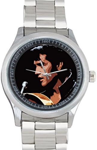 Stainless Metal Wrist Watch with Elvis Presley Logo for Gifts