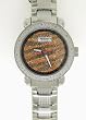 JoJino Platinum Series ByTechno Swiss Solid Platinum Plated Stainless Steel Genuine Diamond Bling Watch
