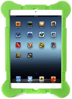 IQUALITE iPad 4/3/2 Case for Kids Fun Play Silicone Portable Light Weight Shockproof Drop Proof Armor Protective Cover Case for Apple Ipad 4 Ipad 3 Ipad 2 Green/Yellow