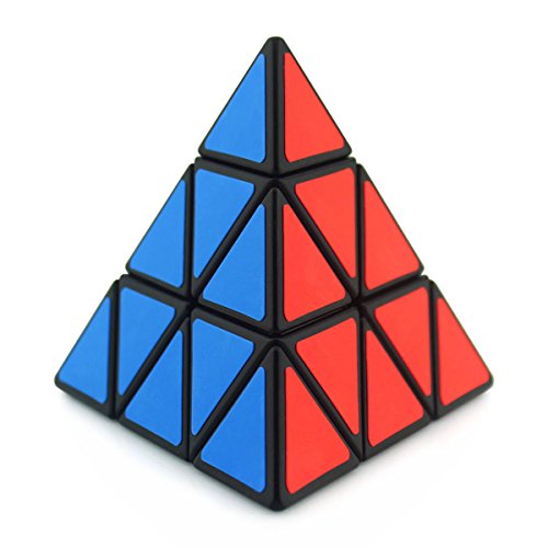Pyramid Brain Teaser Magic Rubik's Puzzle Cube Speed Cube Puzzle (Black)