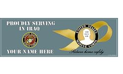 Marine Corps Iraqi Freedom Bumper Sticker(Yellow Ribbon inset)