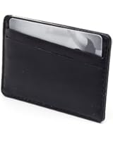 AlpineSwiss Leather Card Case Wallet Slim Super Thin 5 Card Slots Front Pocket