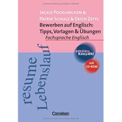 studium kompakt - Fachsprache Englisch: Bewerben auf Englisch: Tipps, Vorlagen & �bungen: Studienbuch mit CD-ROM
