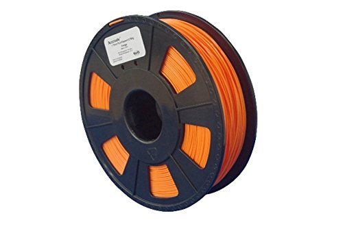 Acccreate AC.PLA.1.1000.01RNG 3D Printing Material, PLA, 1 Spool with Portable Box, 1 kg/2.2 lb., 1.75 mm, Orange