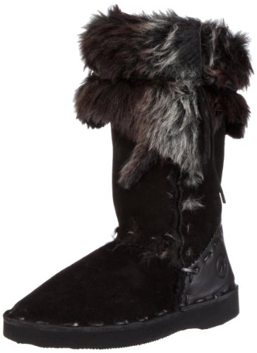 Bronx BX127-13725C1, Damen Stiefel, Schwarz (Black/racoon), EU 37