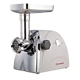 Sunmile 1HP 5# UL Electric Meat Grinder W/250W Rated Power 800W Max Power SM-G31, W/Full Set Of Accessories,Stainless Steel Cutting Blade,Stainless Steel Cutting Plates and Sausage Stuffing, UL Certificated and 1-Year Manufacturer Warranty