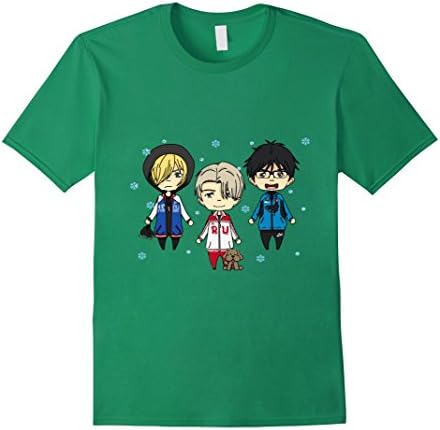 Men's  Yuri on Ice Ugly Sweater T-Shirt XL Kelly Green