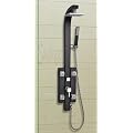 Aluminium Duschpaneel Duschs�ule Duschset mit Massaged�sen in SCHWARZ von Sanlingo