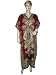 Boho Gypsy Black Red Evening Dress Womens Satin Kaftan Caftan Kimono Sleeve Resort Wear Dress
