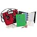 American Girl Molly or Emily School Bag Set with Notebook, Blue Canvas Pencil Case, Eraser, 2 Pencils, Flash Cards, 32 Page English Book, Report Card