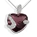 Goldmaid Damen-Collier Herz 925 Sterlingsilber 1 turmalinfarbener 48 weisse Zirkonia Fa C4306S