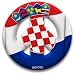 Peace Sign Magnet of Croatia by MEYOTO