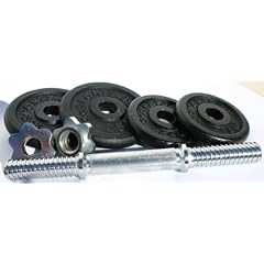 ScSPORTS GUSS SET 10KG mit 1 X KURZHANTEL / 2 X 2,5KG / 2 X 1,25 KG HANTELSCHEIBEN HANTELSET