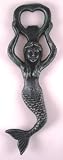 Large Reproduction Iron Mermaid Bottle Opener Green