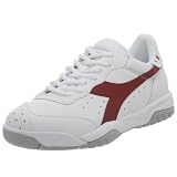  : Diadora Heritage Men's Maverick Sneaker,White/Red,7.5 M