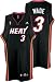 Dwayne Wade Jersey - Miami Heat # 3 Dwayne Wade Swingman Road Jersey