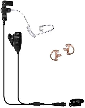 Tactical Ear Gadgets Cougar 2-Wire Surveillance Earpiece EP4027QR with Quick Release for Harris Jaguar 700P, P5100, P5130, P7100, P7130, P7150, P7170, P7200