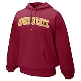 Nike Iowa State Cyclones Red Arch Lettering Hoody Sweatshirt