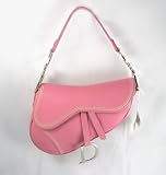 Christian Dior Pink Single Leather Saddlebag Handbag