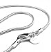 Italian Style 2mm Sterling Silver 20" Snake Chain Necklace - 20 Inch Length
