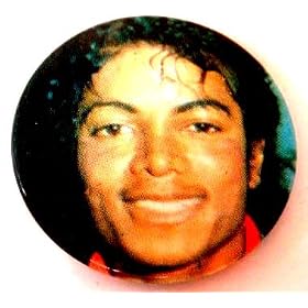 Michael Jackson-Vintage Original 1980's Button-Close up-Rare!!!