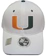 Miami Hurricanes White Elite One Fit Hat