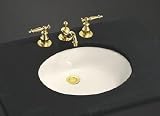 KOHLER 2210-S1 Caxton Undercounter Lavatory Sink 17-Inch-by-14-Inch, Biscuit Satin