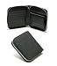 Bvlgari Black Fabric And Leather Small Zip Wallet BVL22244 Image