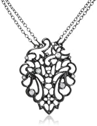 T Tahari Lace Pendant Necklace, 32"
