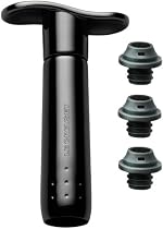 Le Creuset Wine Accessories WA137 Wine Pump and 3 Stoppers, Black