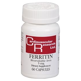 Cardiovascular Research - Ferritin (Bioavailable Iron), 5 mg, 60 capsules by Cardiovascular Research