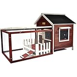 Advantek The White Picket Fence Rabbit Hutch