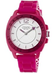 NEW Coach Signature Boyfriend Silicon Rubber Pink Watch #14501354 MSRP $158