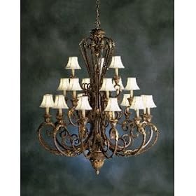 Castilla Indoor 2 Seine Crackle Incandescent Chain Hung Foyer Chandelier