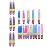 6 Black, 3 Cyan, 3 Magenta, 3 Yellow, 3 Light Cyan, 3 Light Magenta - Latest Compatible Ink Cartridges T0481 T0482 T0483 T0484 T0485 T0486 for Epson Stylus Photo R300 Printer by GFS