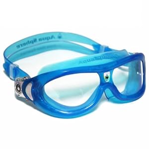 Aqua Sphere Seal Kid (Clear Lens, Translucent Blue)