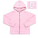 Detroit Tigers MLB Girls Lucky Full Zip Hooded Jacket (Pink)