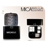 Micabella Mineral Makeup Case Full of Face Care Products Moisture Eye Gel Repair Serum Toner Milk and 8 Stacks Brown Eye