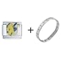 Coat Of Arms Sweden Italian Charm Bracelet