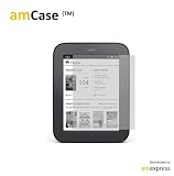 amCase (TM) Premium Screen Protector Film Matte Clear (Anti-Glare)for Barnes and Noble Nook Simple Touch Reader (2-Pack) Latest Generation